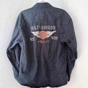Harley Davidson Button Down Mechanic Shirt